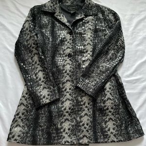 “Selene Sport” faux snake skin jacket
